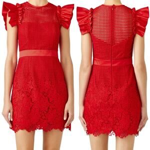 UnitedWood Karlie Dress XS 0/2 Womens Red Cocktail Special Occasion Mini Party